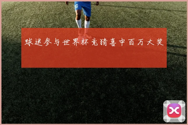 球迷参与世界杯竞猜喜中百万大奖